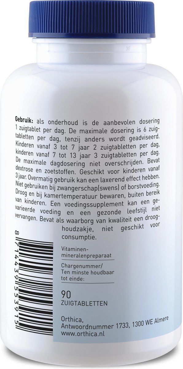 Orthica Zink zuigtabletten2 Orthica Zink zuigtabletten2