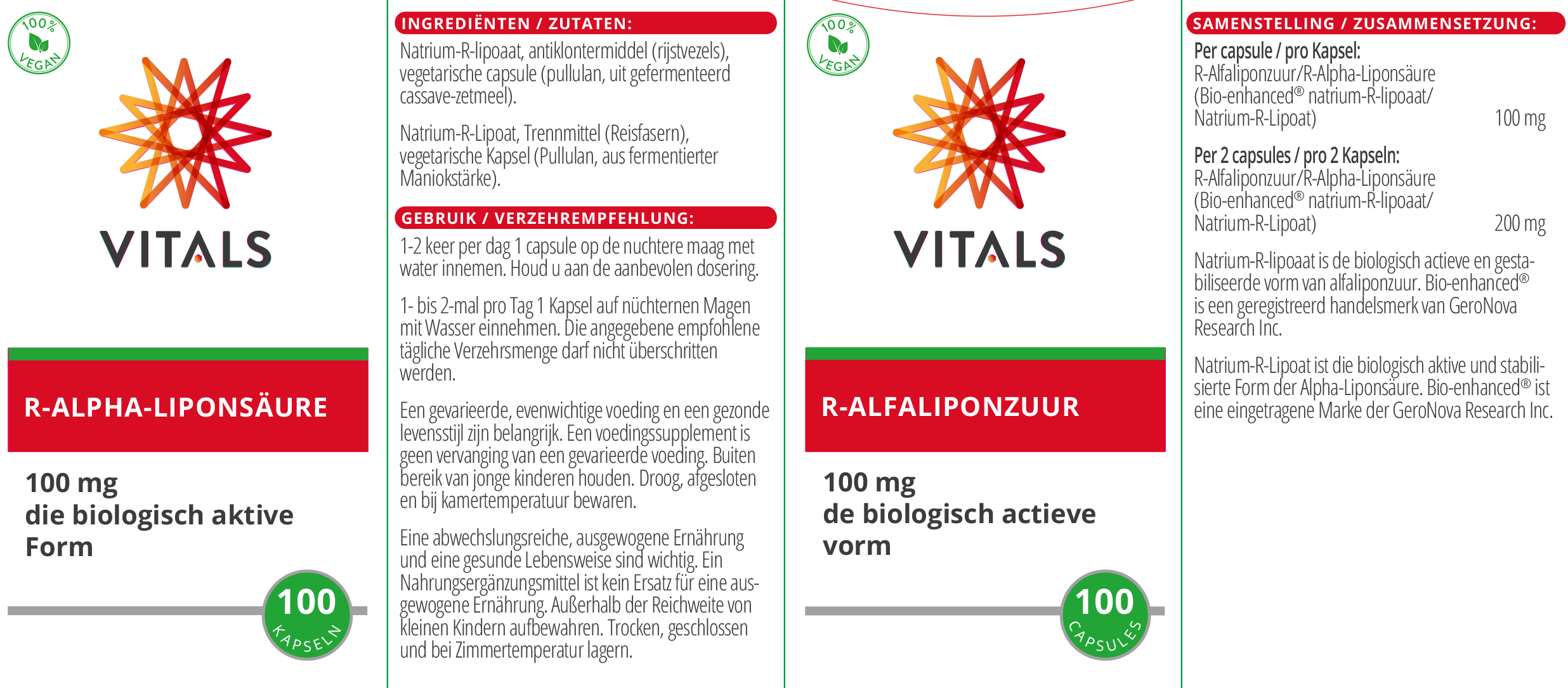 Natuurlijk R-alfaliponzuur Vitals1 Natuurlijk R-alfaliponzuur Vitals2