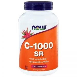 Vitamine C-1000 SR Rozebottel NOW