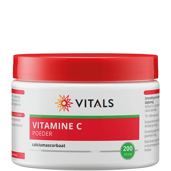 Gedrag verkiezen Moskee Vitamine-C poeder Calciumascorbaat Vitals 200gr - Online Kopen