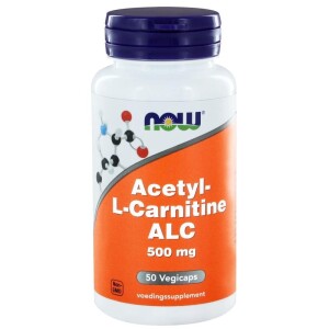 Acetyl L Carnitine NOW 500mg 50vcap