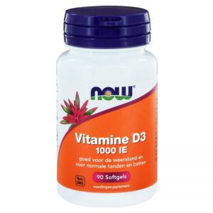 Vitamine D-3 1000IE NOW 90sft2