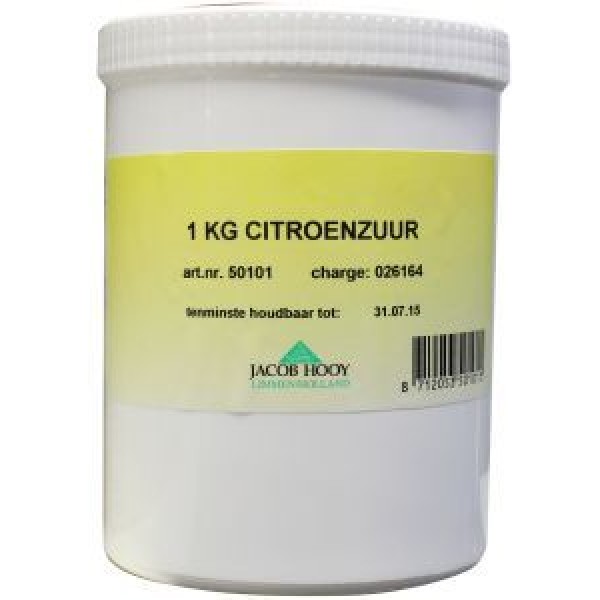 Citroenzuur meelkristal pot Jacob Hooy