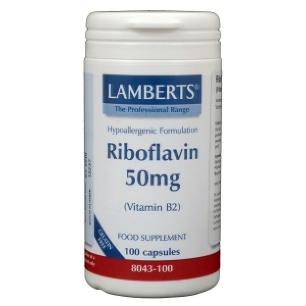 Vitamine B2 50 mg riboflavine lamberts