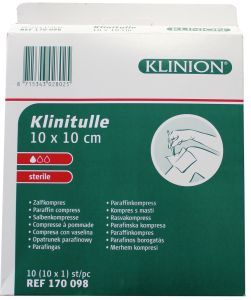 Klinitulle zalfkompres 10 x 10