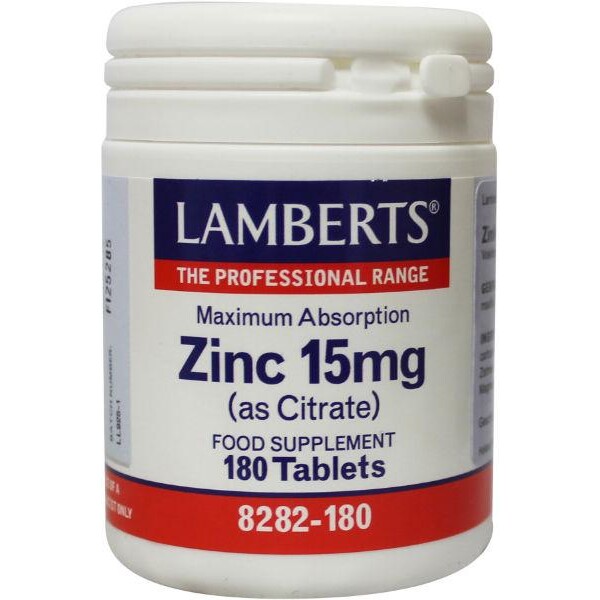 Zink (zinc) citraat 15 mg lamberts