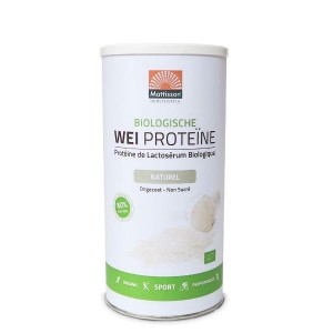 Wei proteine naturel bio 80% Voorkant potje