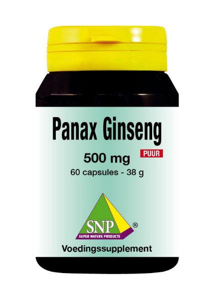 Panax ginseng 500 mg puur