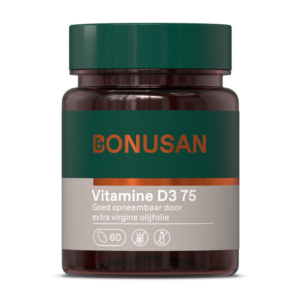 Vitamine D3 75mcg 120sft potje voorzijde