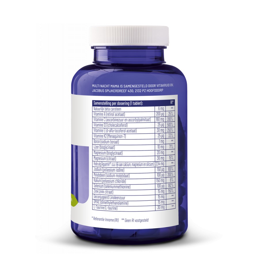 Multi nacht mama samenstelling Multi nacht mama samenstelling