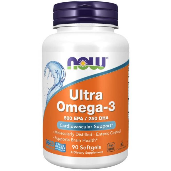 NOW Omega-3 Extra 500mg EPA 250mg DHA 90sft - Online Kopen