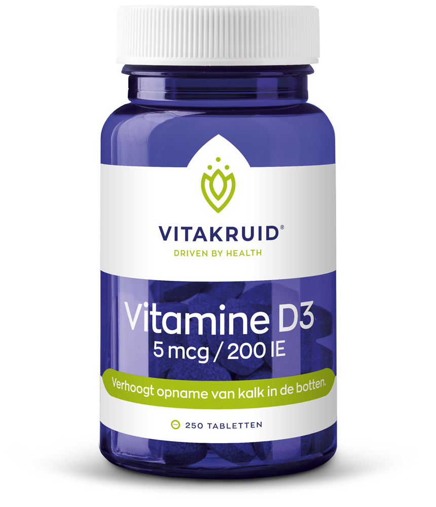 Vitamine D3 5 mcg Vitakruid 250tab