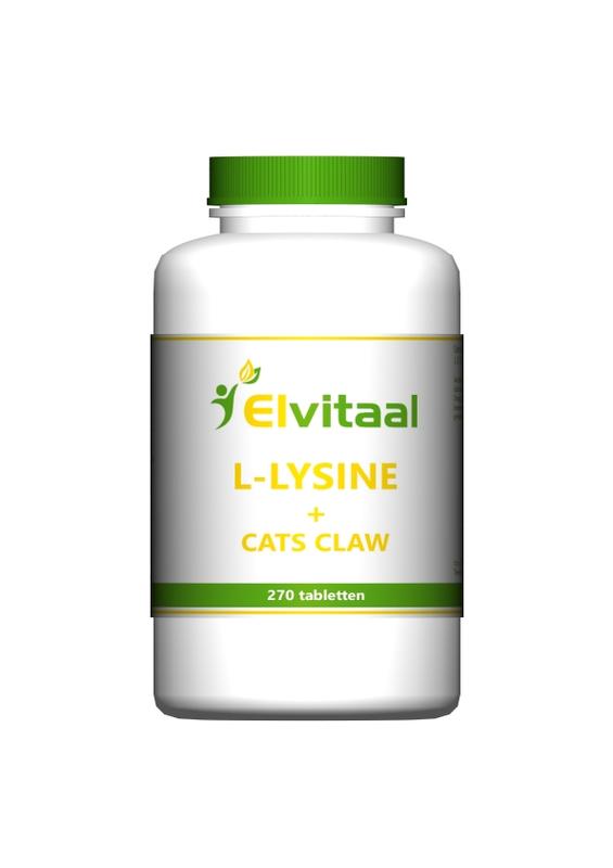 LLysine Cats Claw Elvitaal 270tab Snel Online Kopen
