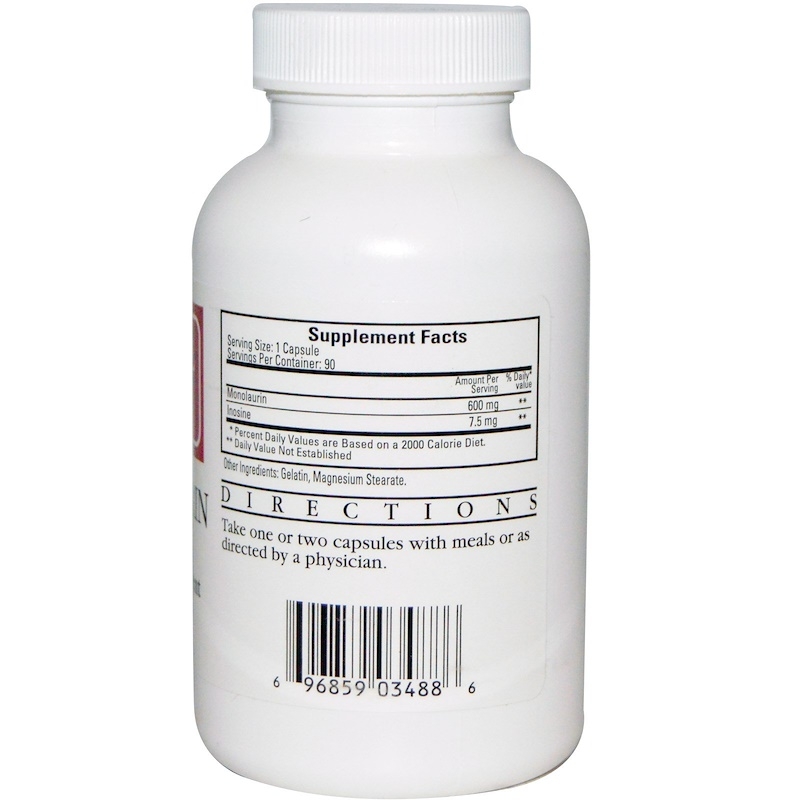 Monolaurine 600mg 90cap Monolaurine 600mg 90cap
