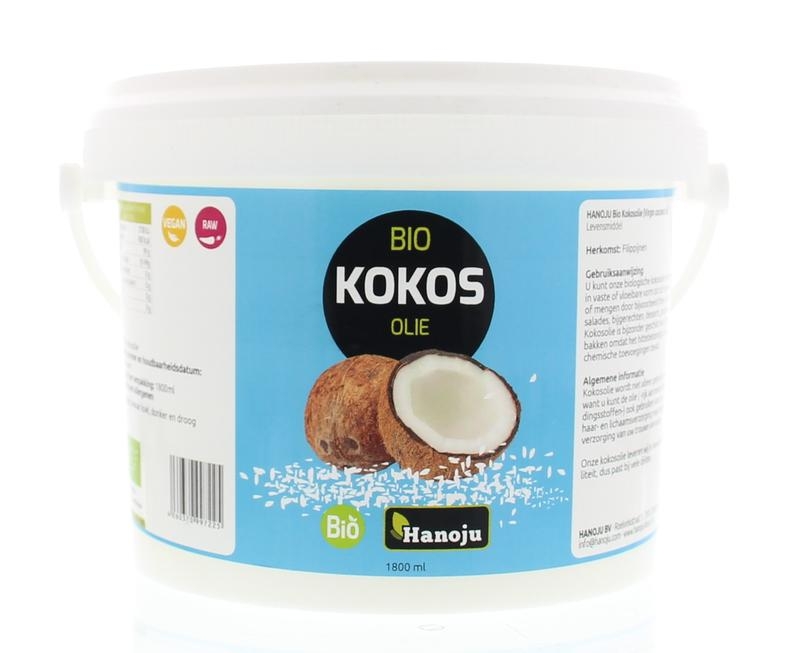Bio kokosvet ontgeurd Hanoju 500ml