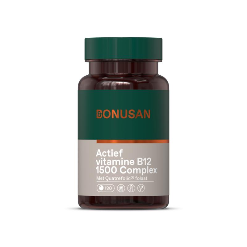 Actief vitamine B12 1500 potje voorzijde