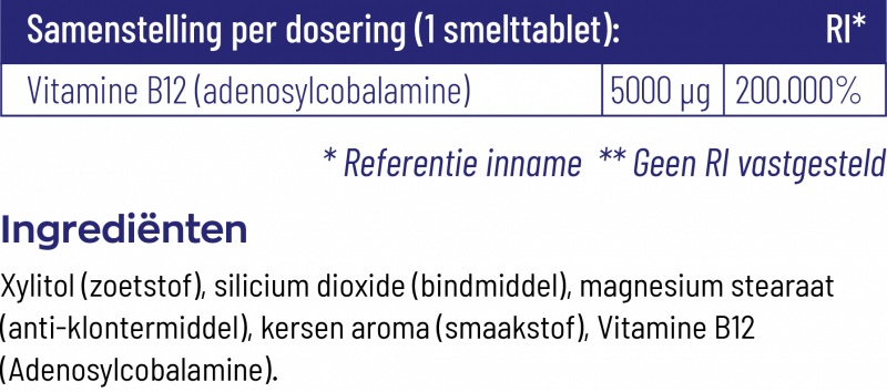 Vit B12 5000mg Adenosylcobalamine Vitakruid Vit B12 5000mg Adenosylcobalamine Vitakruid