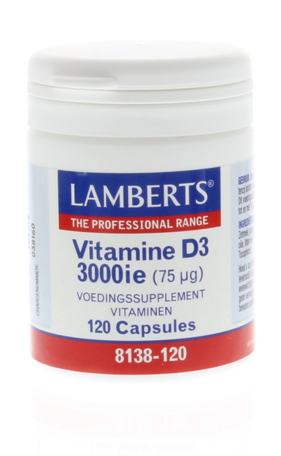 Vitamine d 3000ie 75mcg /8138 Lamberts 120cap-0