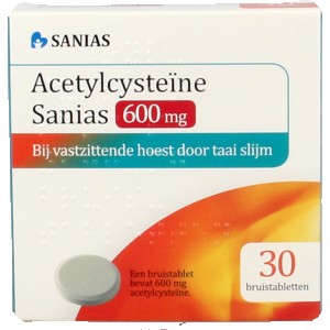 Acetyl cysteine 600 mg Sanias 30brt