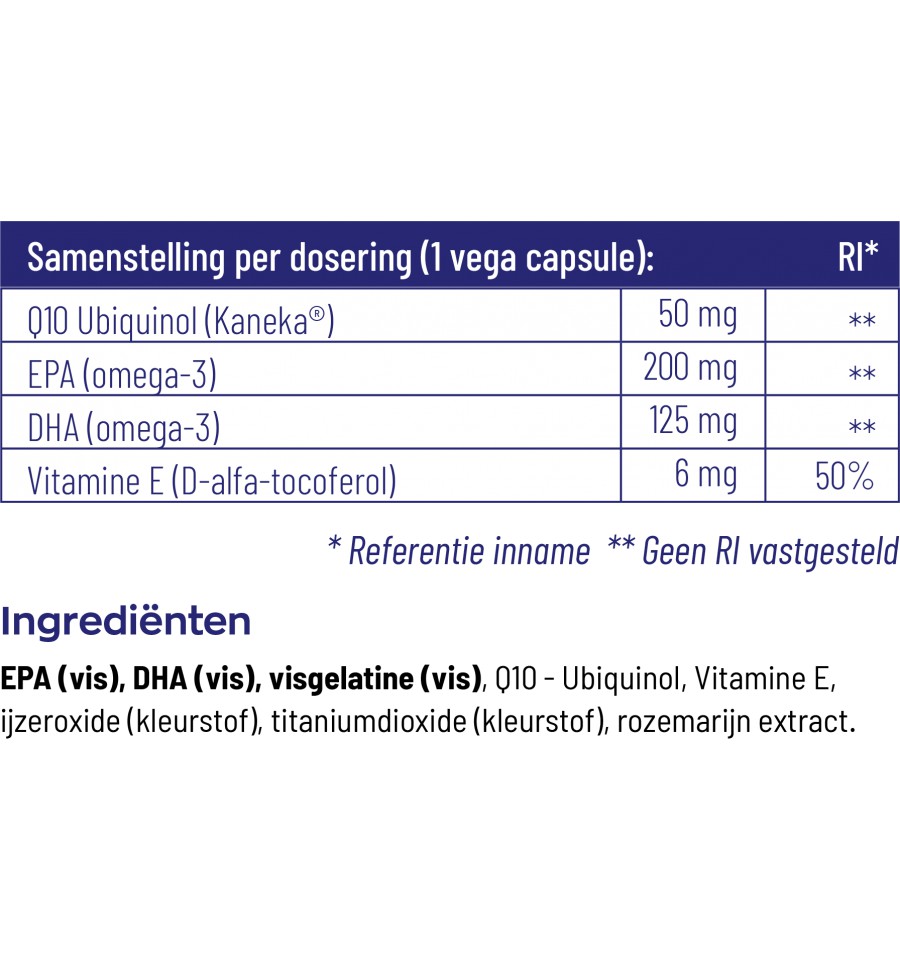 Vitakruid Q10 Ubiquinol 50mg & Omega-3c Vitakruid Q10 Ubiquinol 50mg & Omega-3c