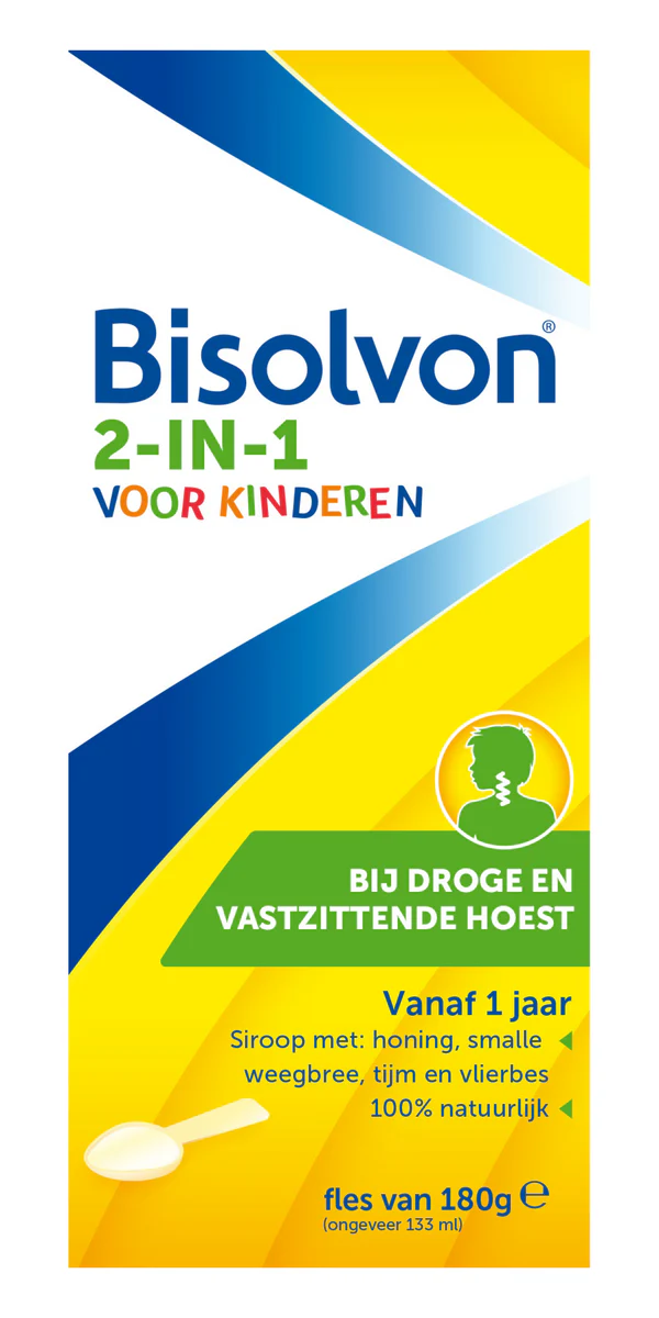 Bisolvon drank 2-in-1 kind av@ Bisolvon 133ml