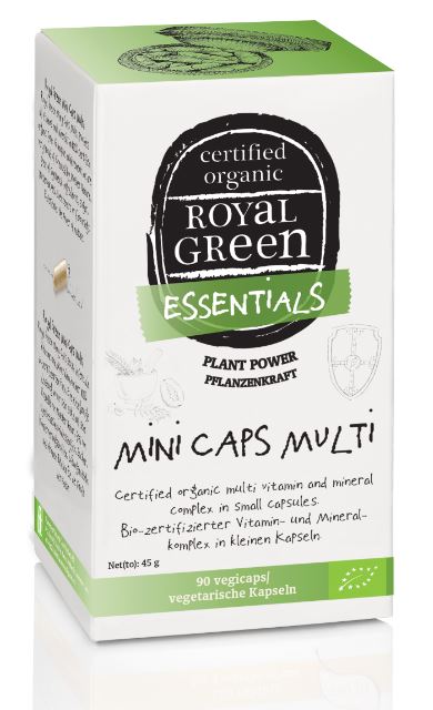 Mini caps multi Royal Green 90vc