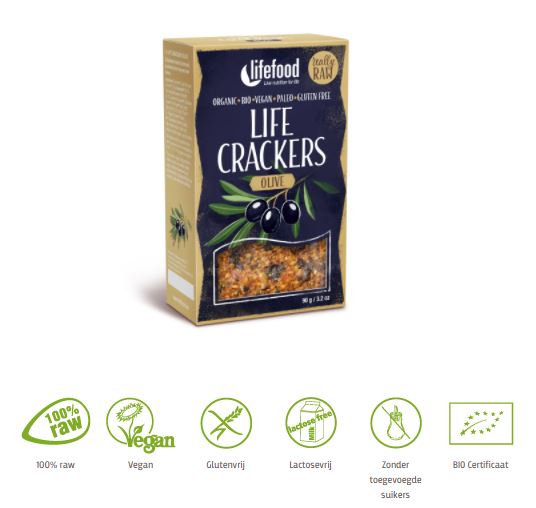 Life crackers olijf
