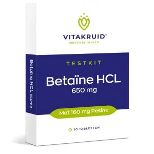Betaine HCL testkit Vitakruid 10tb