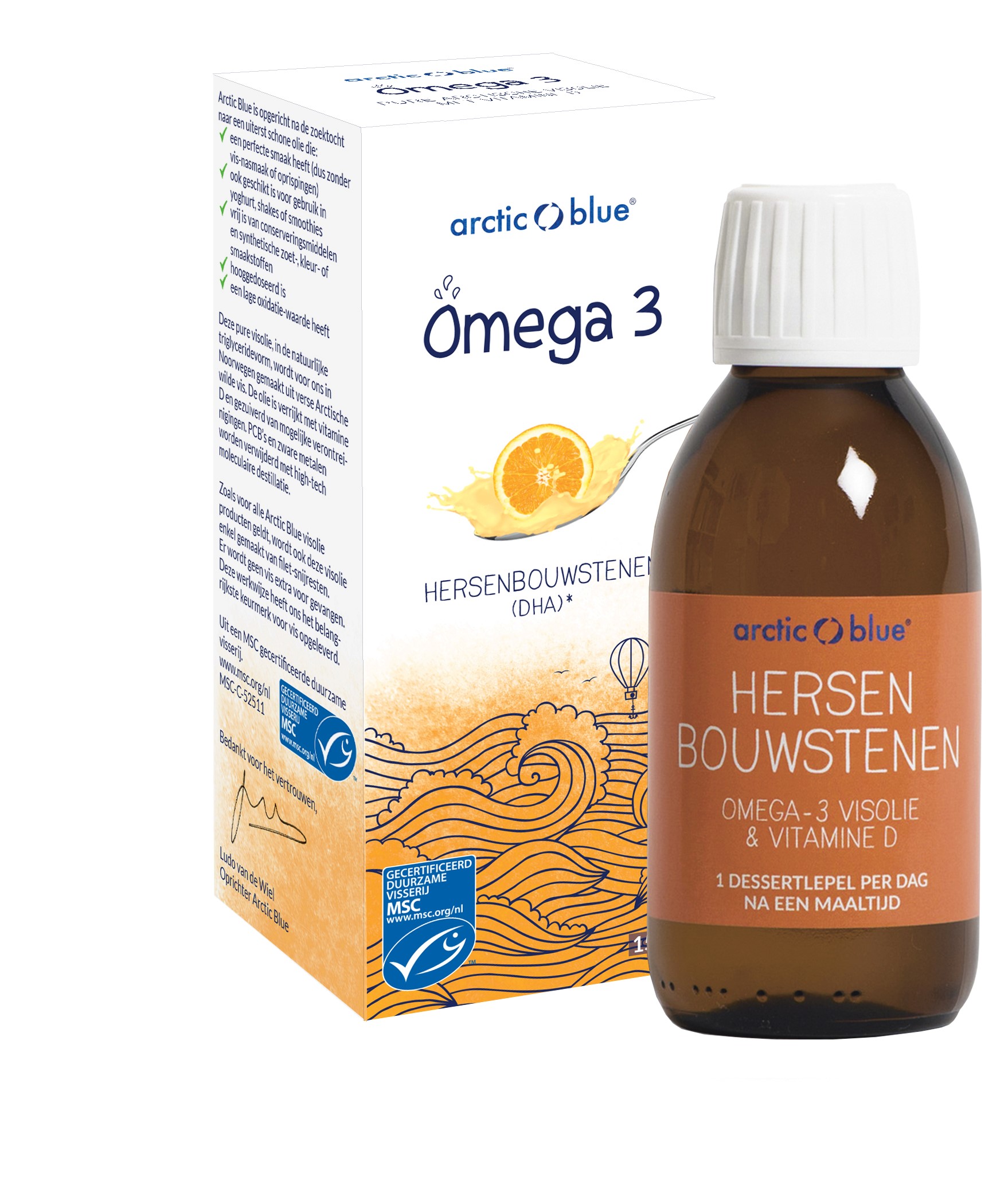 Omega-3 Visolie Arctic-Blue kids 150ml - Snel Online Kopen