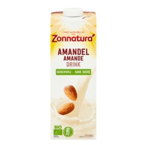 Amandel drink ongezoet Zonnatura 1000ml