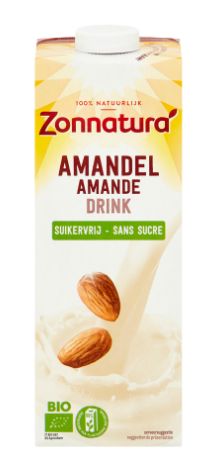 Amandel drink ongezoet Zonnatura 1000ml