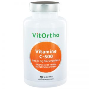 Vitamine C-500 met 25 mg bioflavonoïden Vitortho 120tb