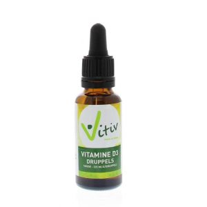 Vitamine D3 druppels 1000IU Vitiv 25ml