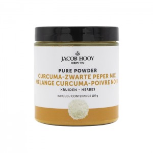 Pure powder curcuma zonder peper Jacob Hooy 110gr