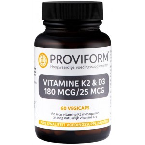 Vitamine K2 180 mcg & D3 25 mcg proviform