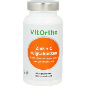 Zink + C zuigtabletten Vitortho