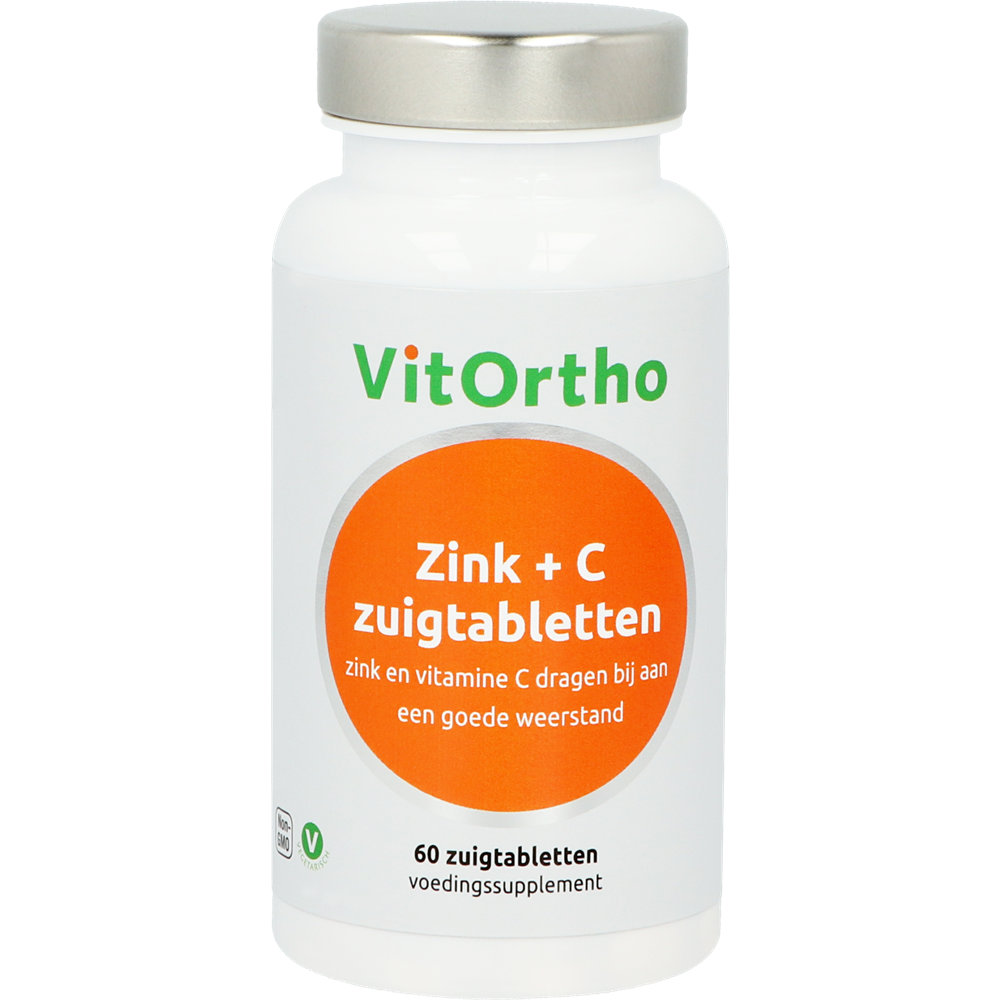 Zink + C zuigtabletten Vitortho