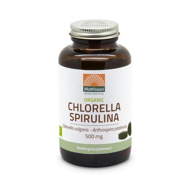 Organic chlorella spirulina 500 mg bio Mattisson