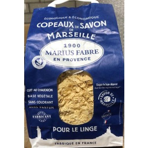 Savon Marseille zeepvlokken zak zonder palmolie Marius Fabre 980g