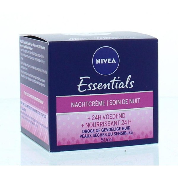 Essentials nachtcreme voedend Nivea 50ml