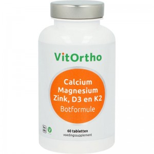 Calcium magnesium zink D3 en K2 Vitortho 60tb