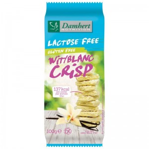 Witte chocoladetablet crisp gluten- en lactosevrij Damhert 100g