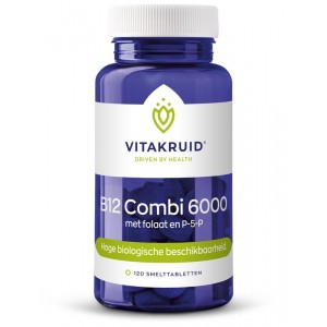 B12 Combi 6000 met folaat & P-5-P Vitakruid 120tb