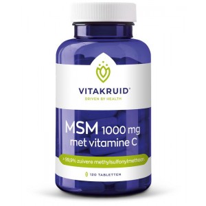 MSM 1000mg + vitamine C Vitakruid 120tb