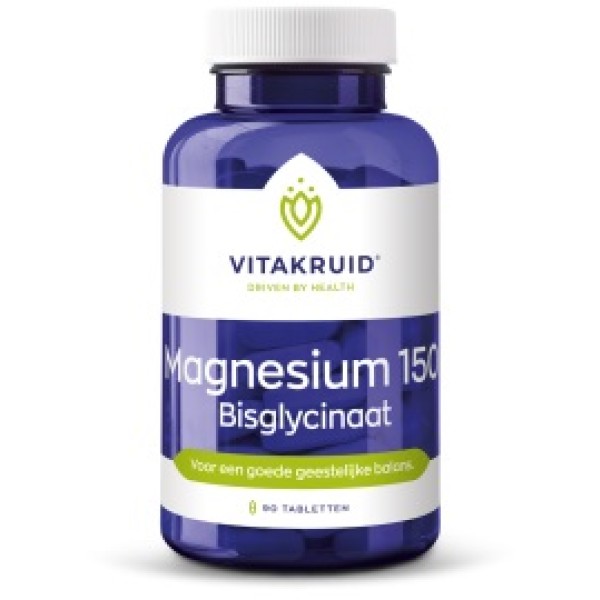 Magnesium 150 Bisglycinaat Vitakruid 180tab