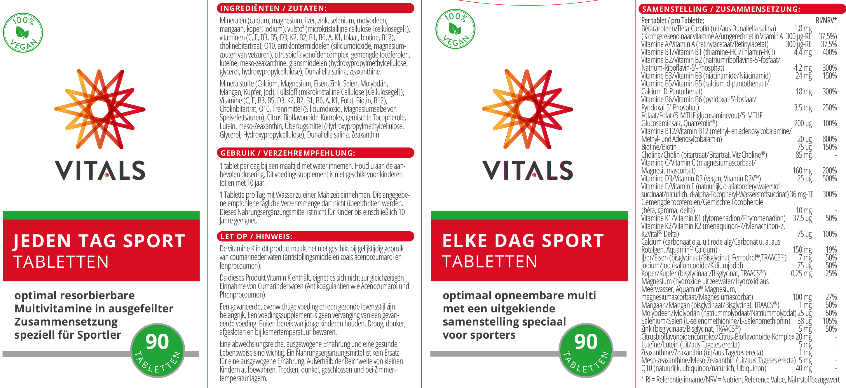 Elke dag sport Vitals Elke dag sport Vitals