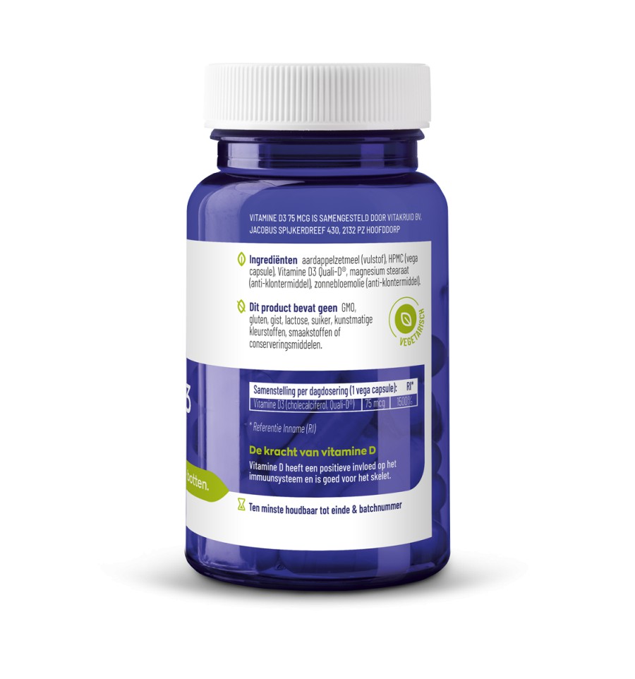 Vitamine D3 75mcg / 3000 IE Vitakruid2 Vitamine D3 75mcg / 3000 IE Vitakruid2