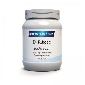 D ribose 100% puur Nova Vitae 750gr