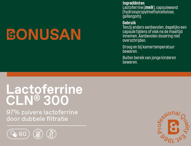 Lactoferrine_CLN_300_etiket ingredienten Lactoferrine_CLN_300_etiket ingredienten