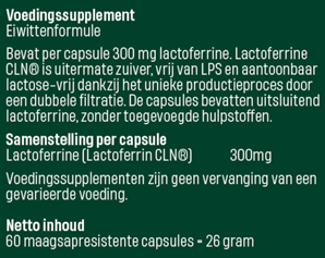 Lactoferrine_CLN_300_etiket samenstelling Lactoferrine_CLN_300_etiket samenstelling